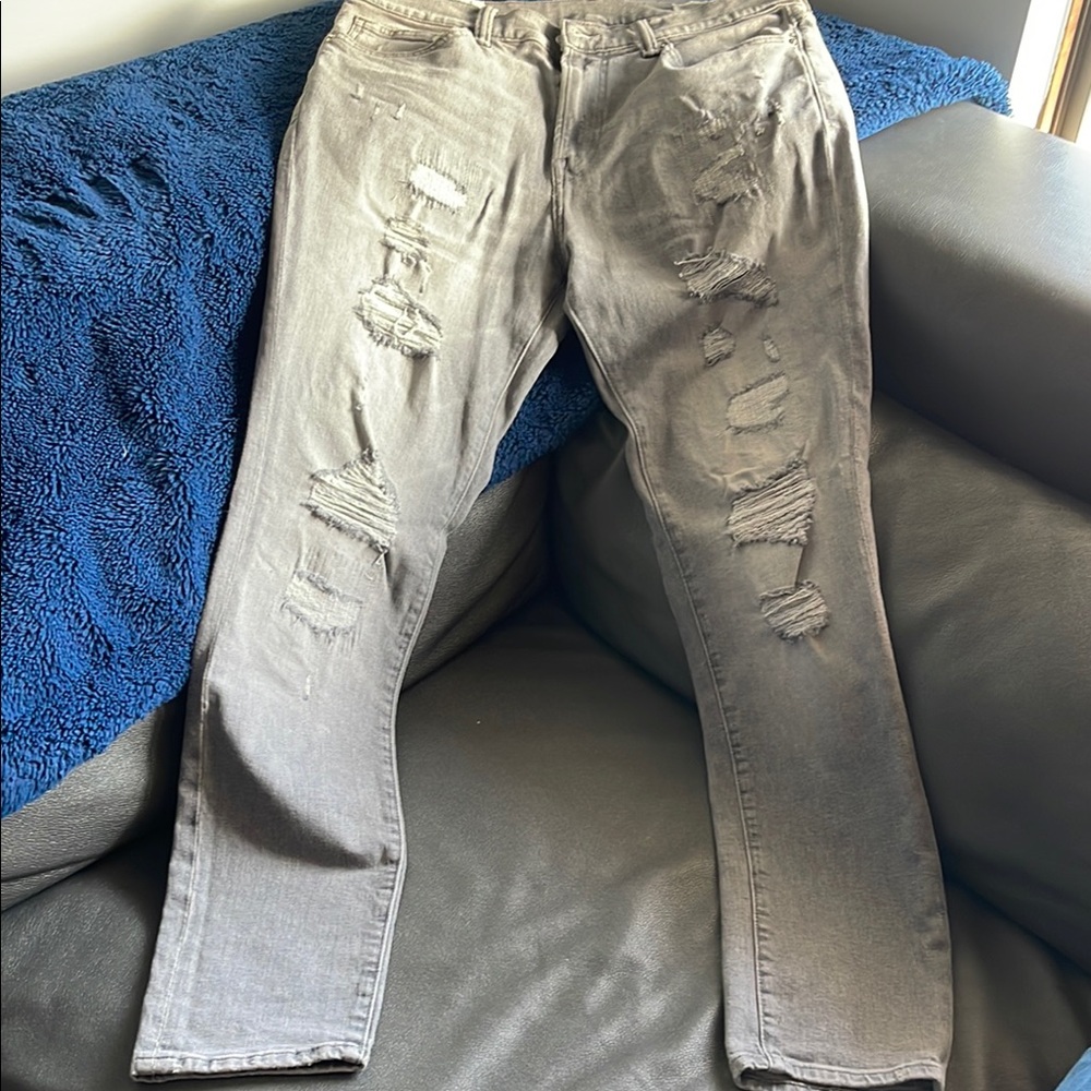 H&M Skinny Jeans - Distressed Gray
